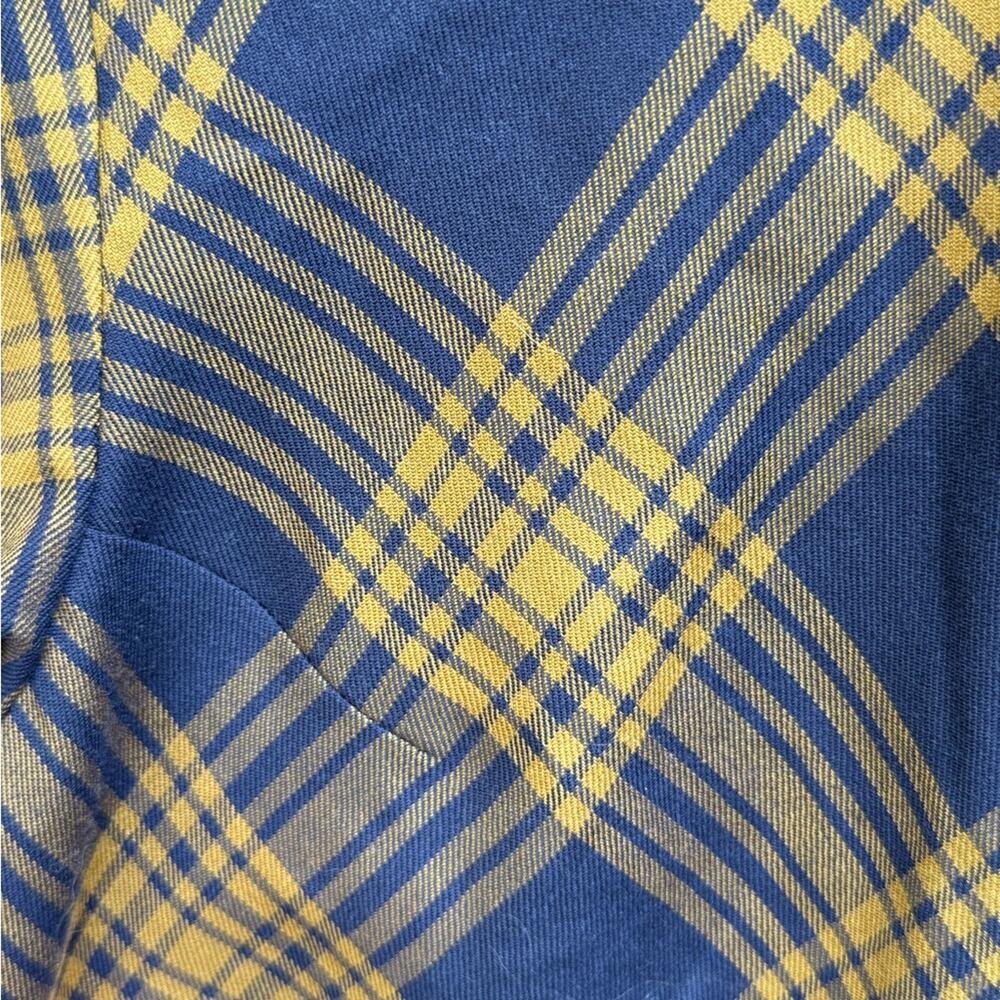 Pendleton Virgin Wool Classic Plaid Navy Blue Bel… - image 5